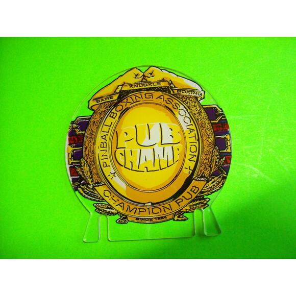 Champion Pub Pinball Plastic Stand Up Original NOS Game Promo No Stands - Picture 4 of 4